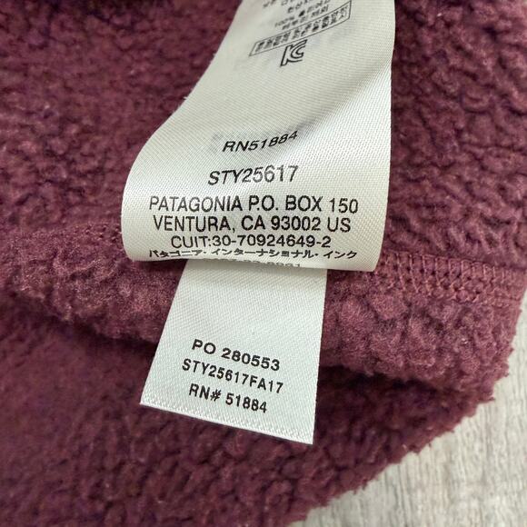 Patagonia Better Sweater 1/4 Zip Pullover Women’s Large Dark Currant 25617 - Picture 6 of 9
